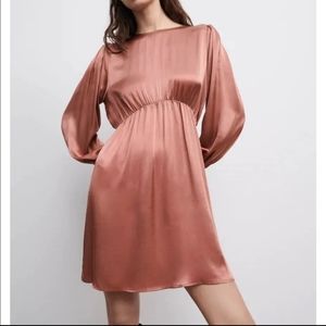 Zara satin mini dress